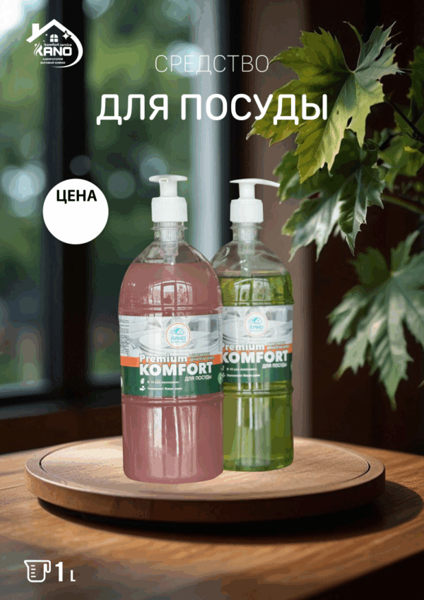 Средство для мытья посуды «Premium Comfort», 1 л